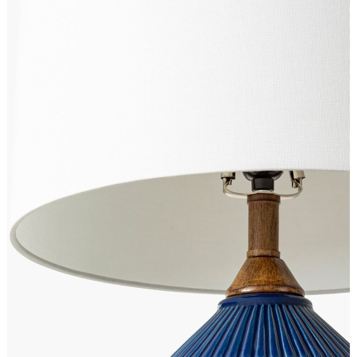 Modern European furniture - Reeded Glazed Ceramic Table Lamp - www.oroa.com | Oroa.com
