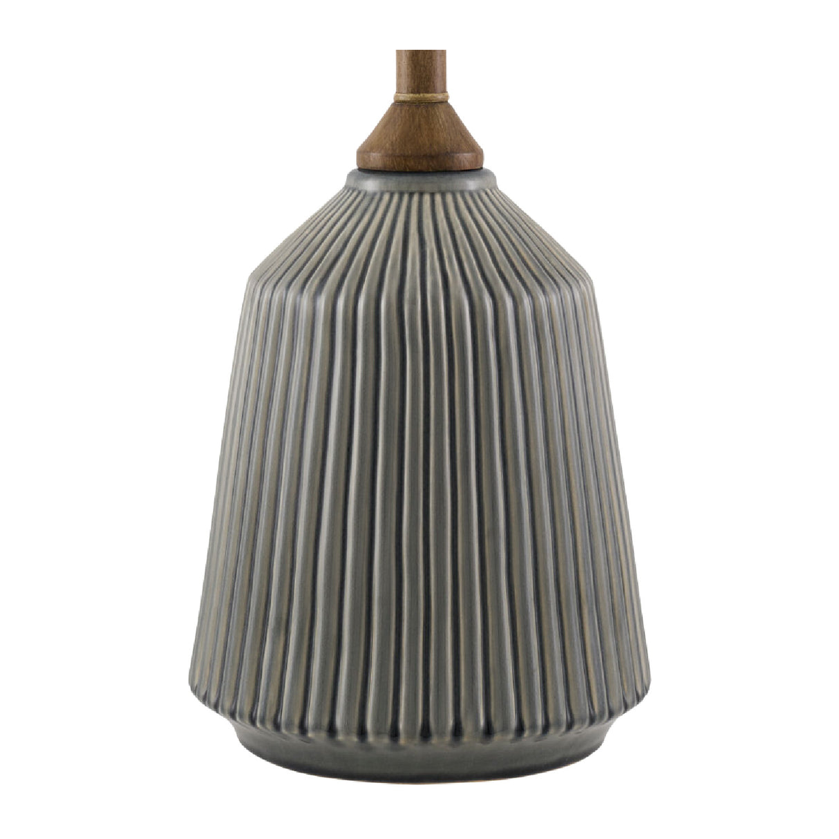 Modern European furniture - Reeded Glazed Ceramic Table Lamp - www.oroa.com | Oroa.com
