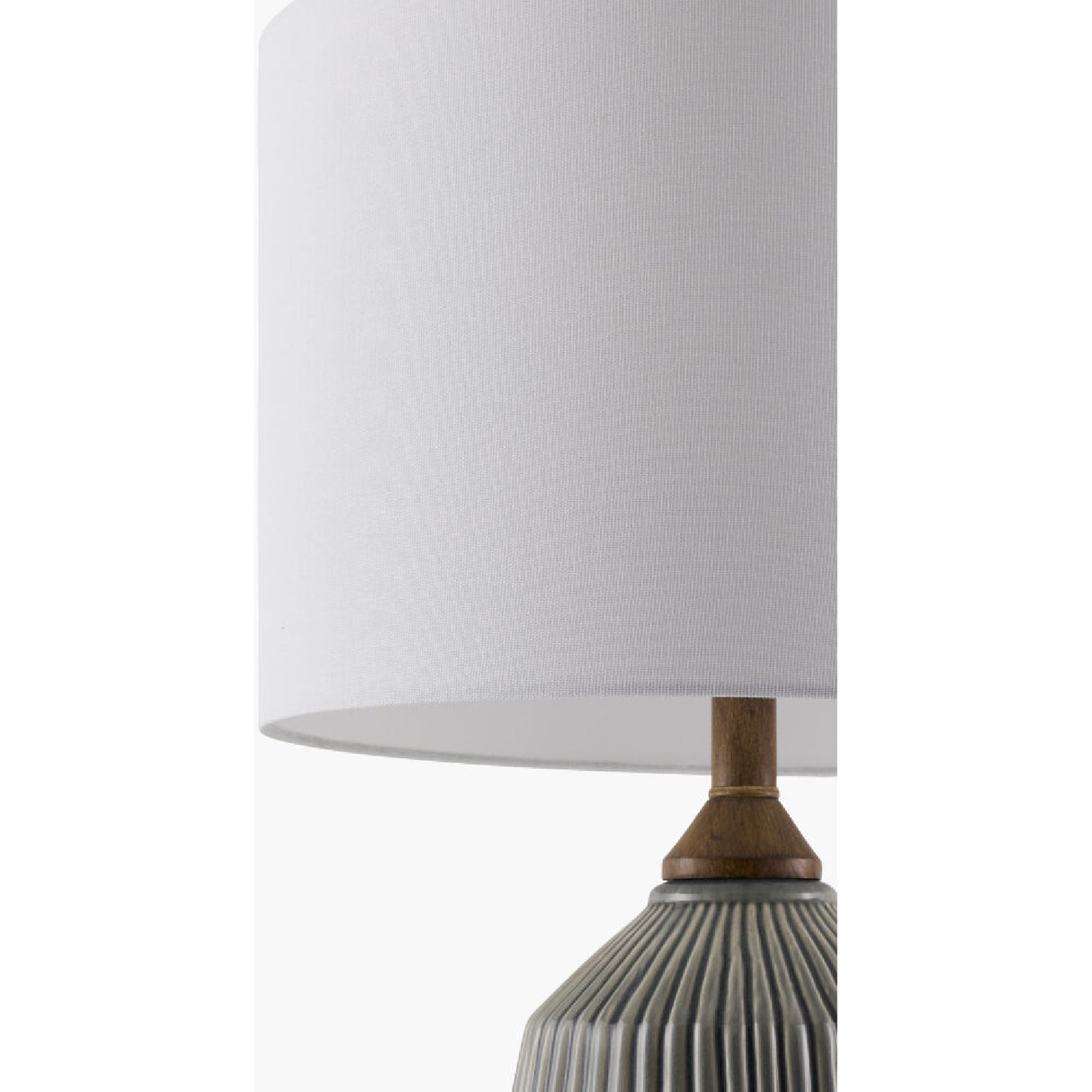 Modern European furniture - Reeded Glazed Ceramic Table Lamp - www.oroa.com | Oroa.com