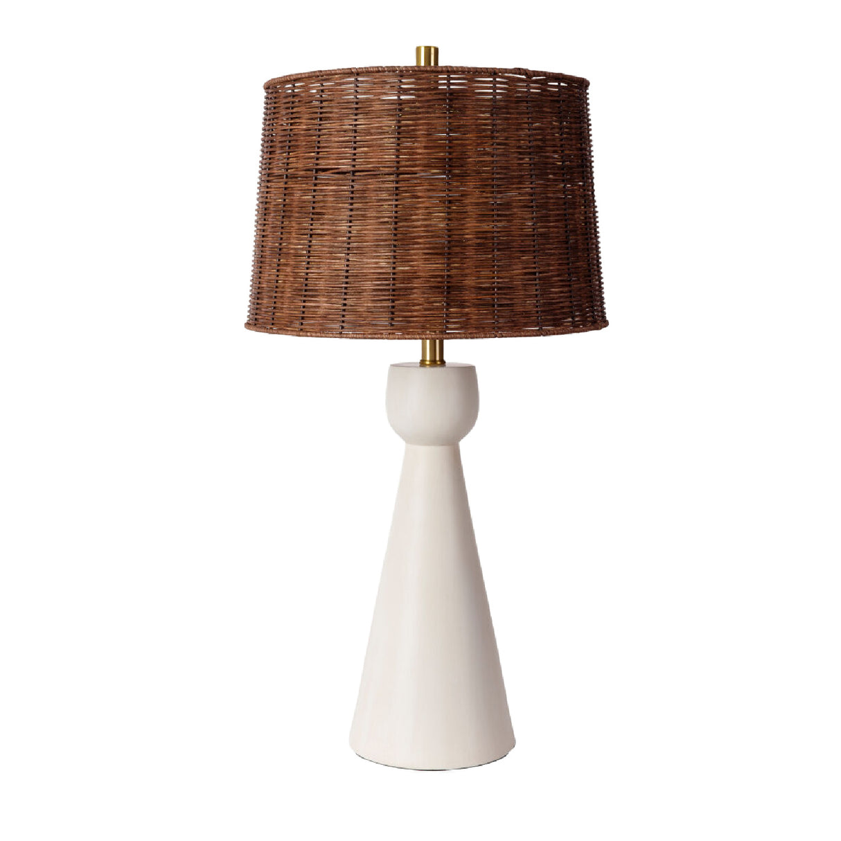 White Conical Base Table Lamp | Oroa.com