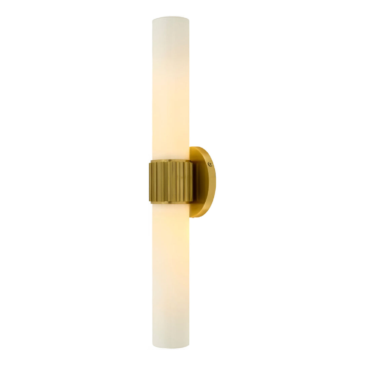 Cylindrical White Glass Wall Lamp L | Oroa.com