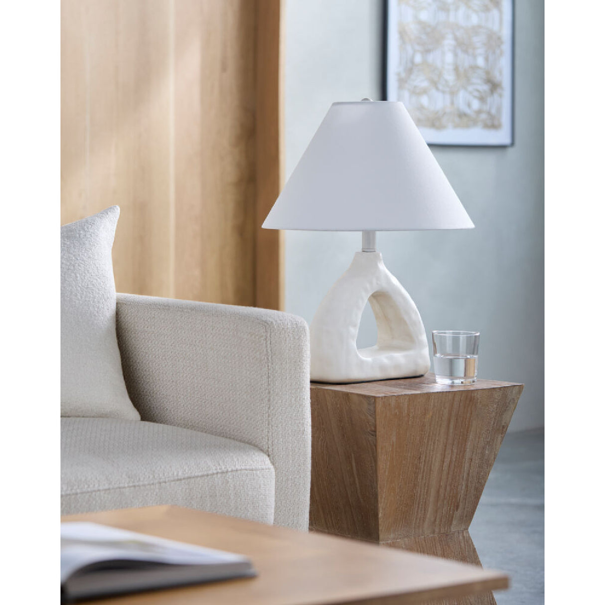 Modern European furniture - Triangular Ceramic Table Lamp - www.oroa.com | Oroa.com