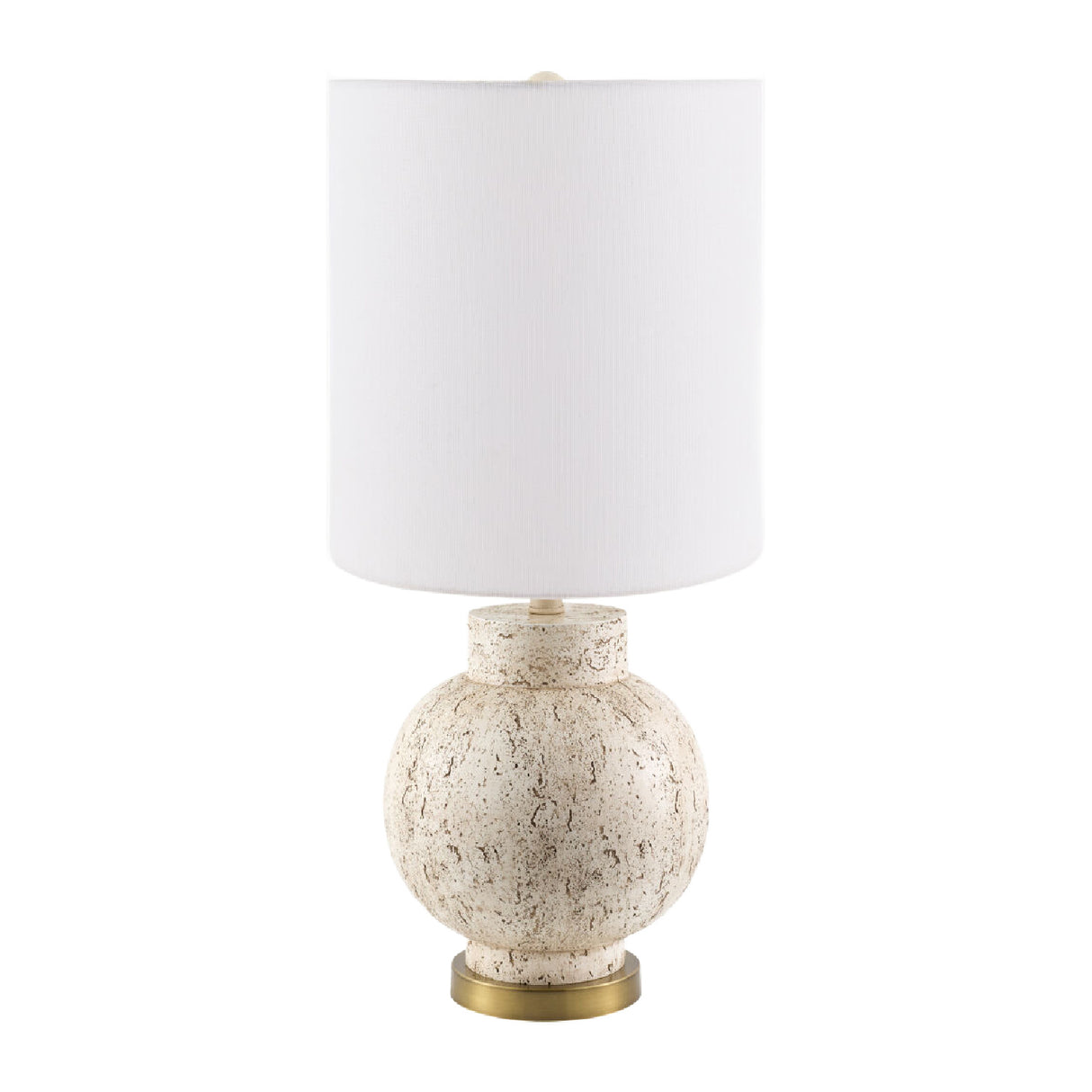 Cream Round Base Table Lamp | Oroa.com