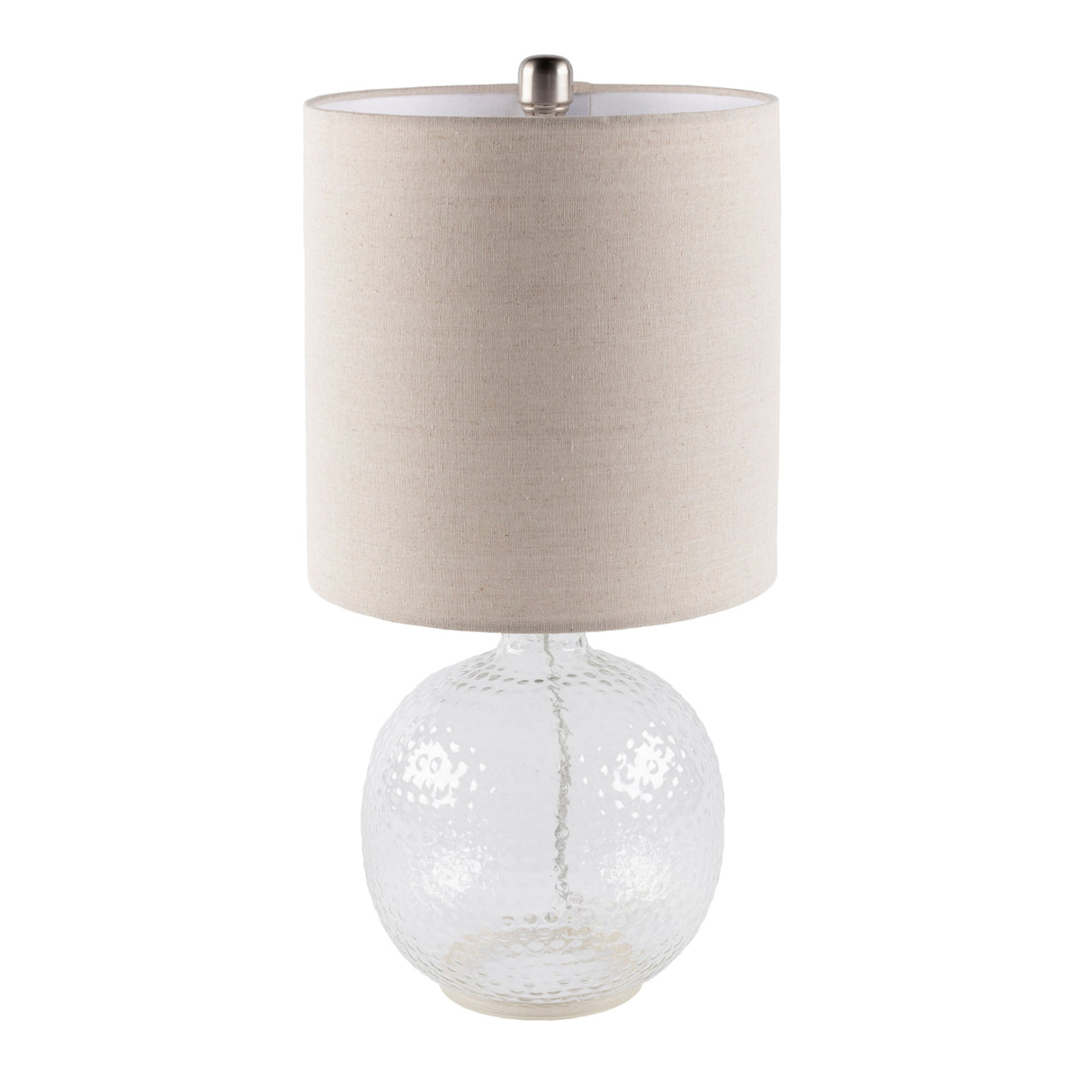Modern European furniture - Beige Linen Glass Table Lamp - www.oroa.com | Oroa.com
