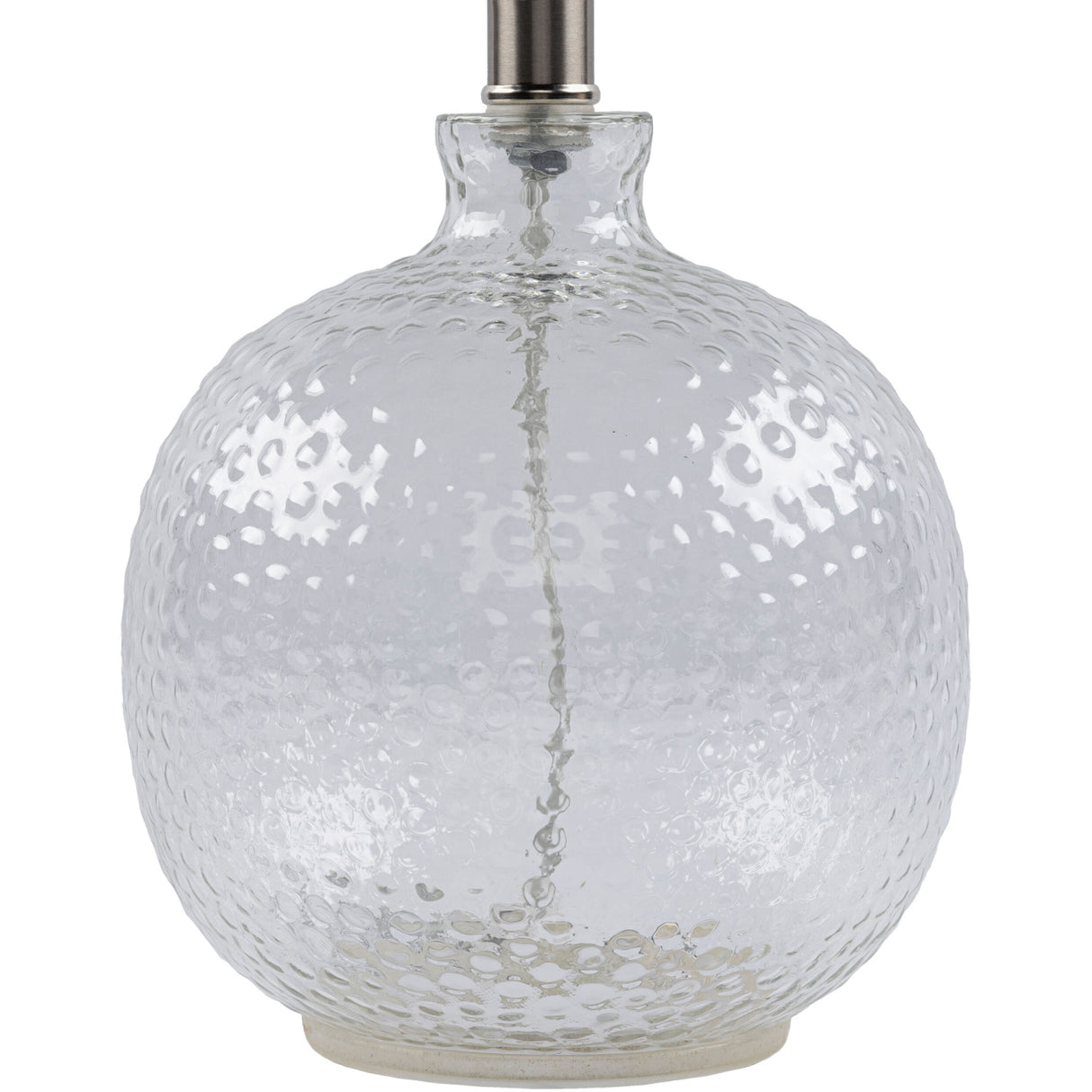 Modern European furniture - Beige Linen Glass Table Lamp - www.oroa.com | Oroa.com