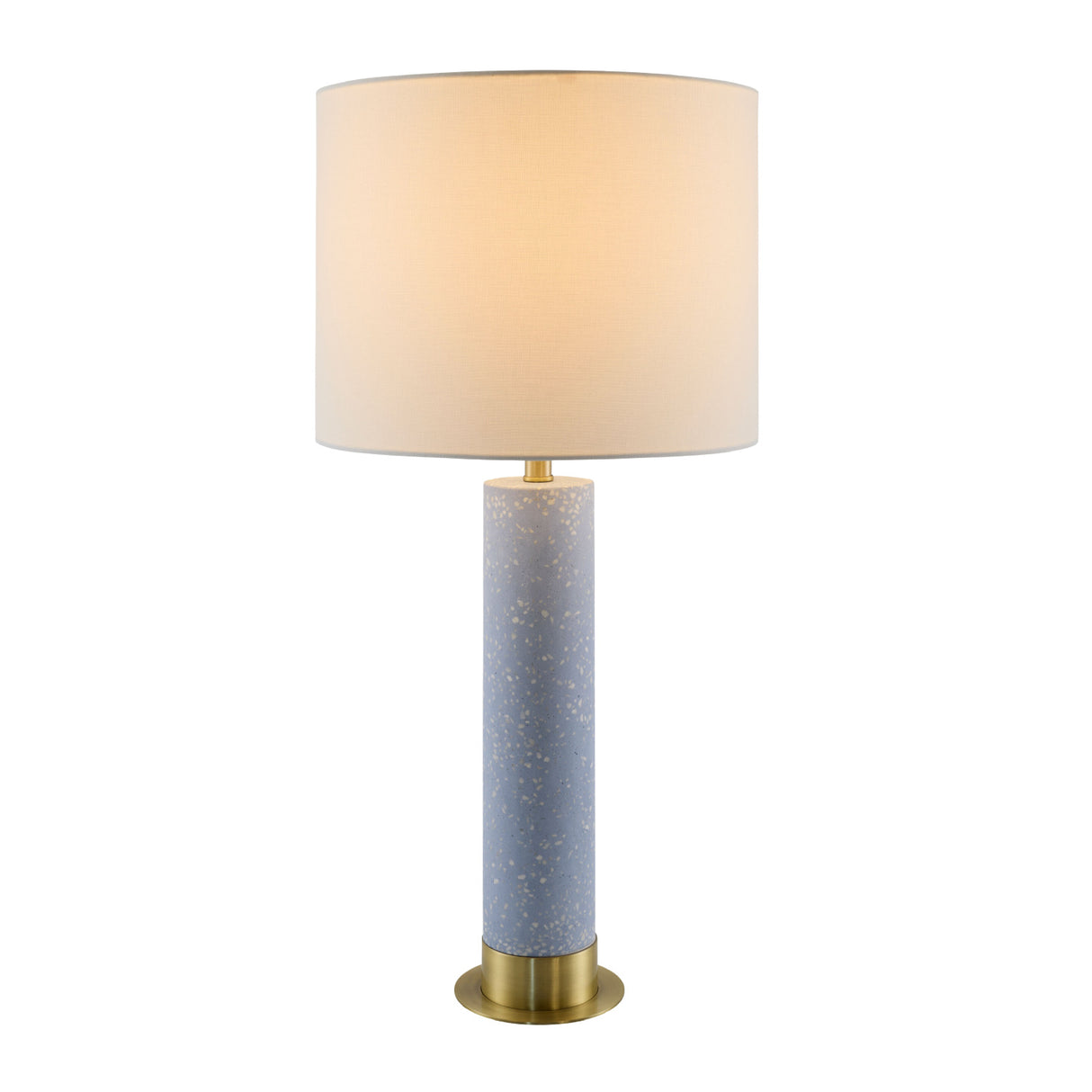 Modern European furniture - Speckled Blue Cement Table Lamp - www.oroa.com | Oroa.com