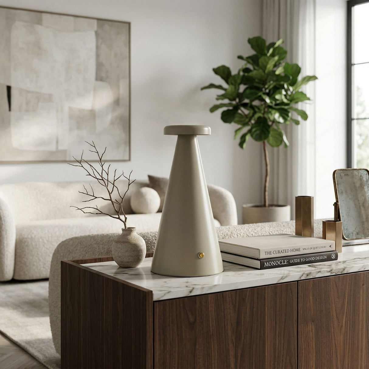 Modern European furniture - Conical Iron Accent Table Lamp - www.oroa.com | Oroa.com