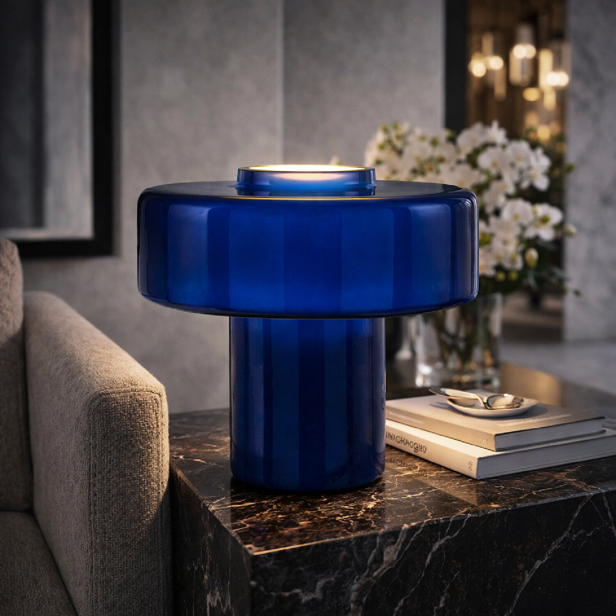 Modern European furniture - Modern Minimalist Glass Table Lamp - www.oroa.com | Oroa.com