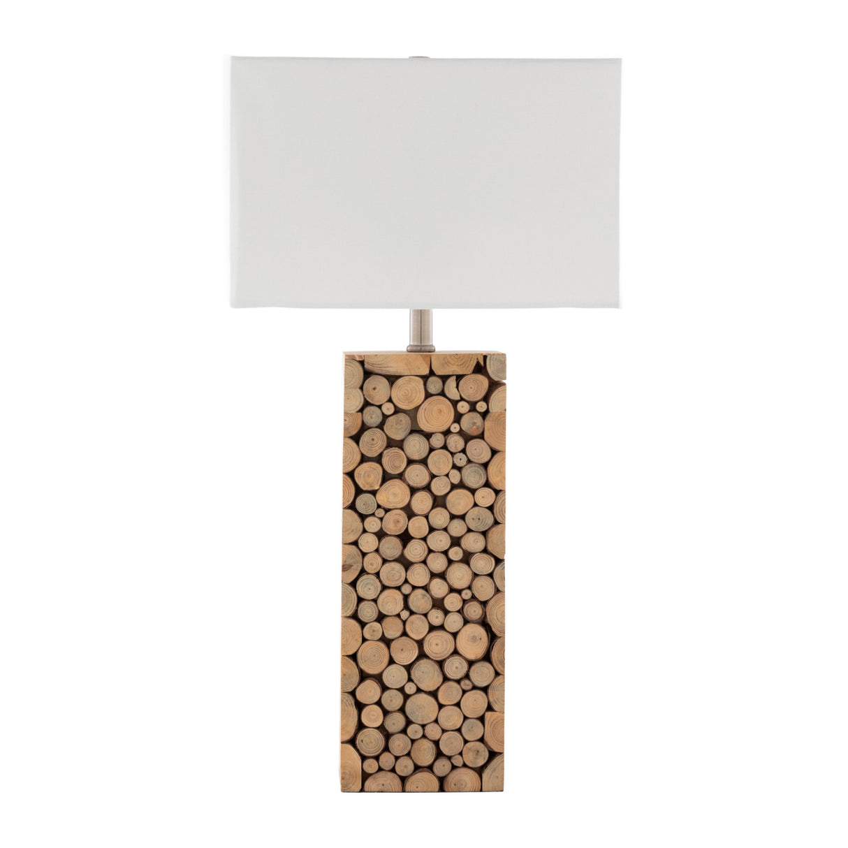 Modern European furniture - Natural Wood Stack Table Lamp - www.oroa.com | Oroa.com