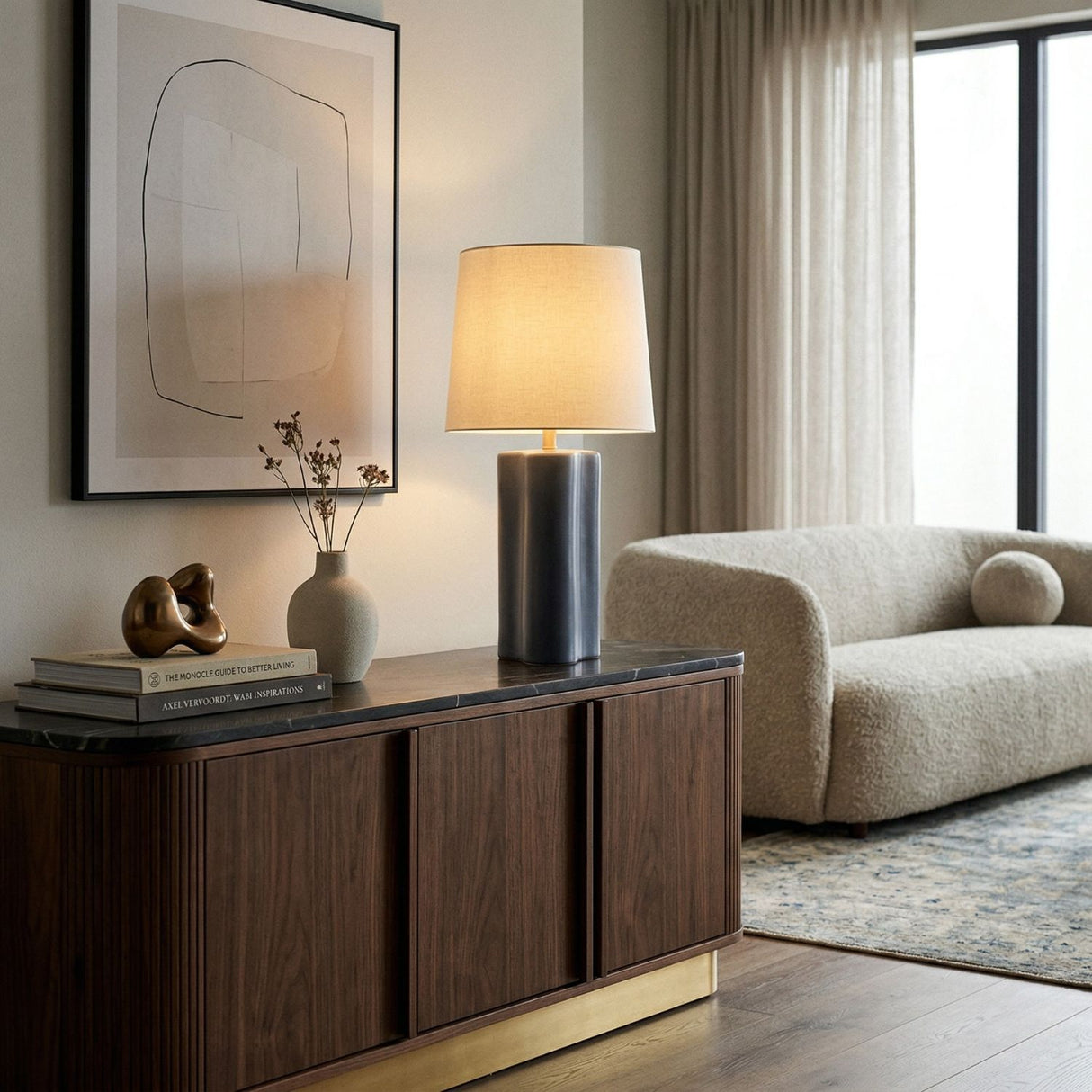 Modern European furniture - High-Gloss Ceramic Table Lamp - www.oroa.com | Oroa.com