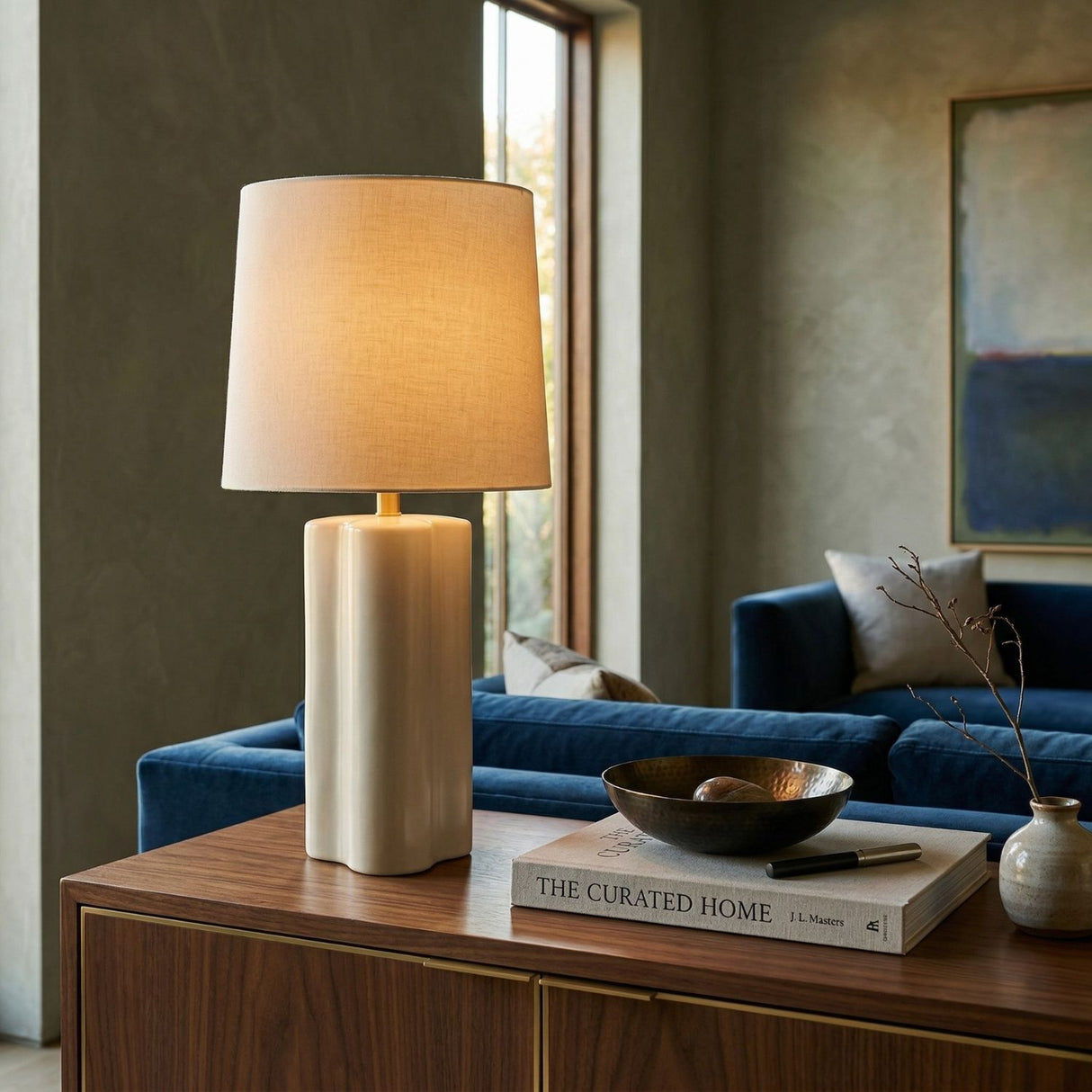 Modern European furniture - High-Gloss Ceramic Table Lamp - www.oroa.com | Oroa.com