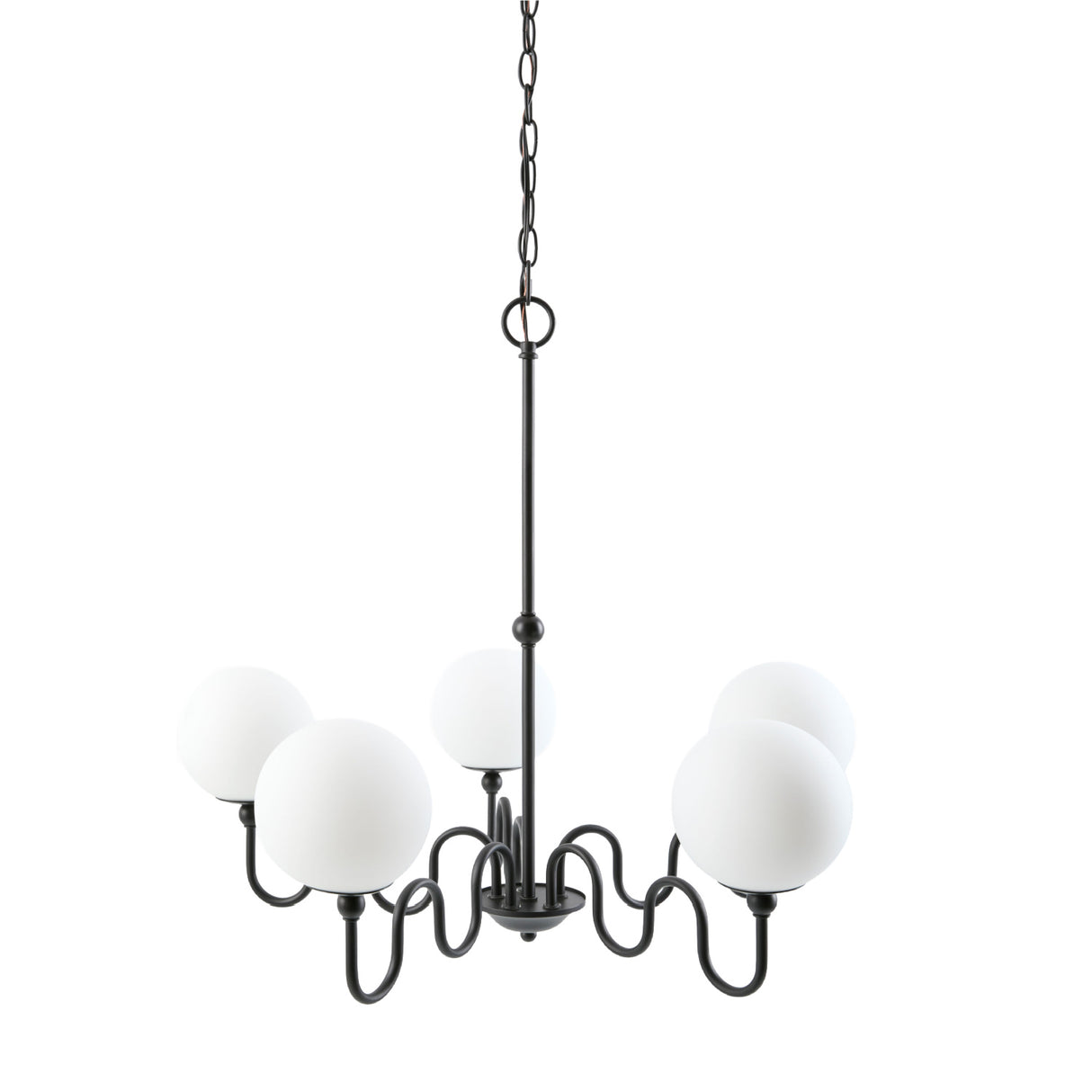 Modern European furniture - Wavy Iron 5-Light Chandelier - www.oroa.com | Oroa.com
