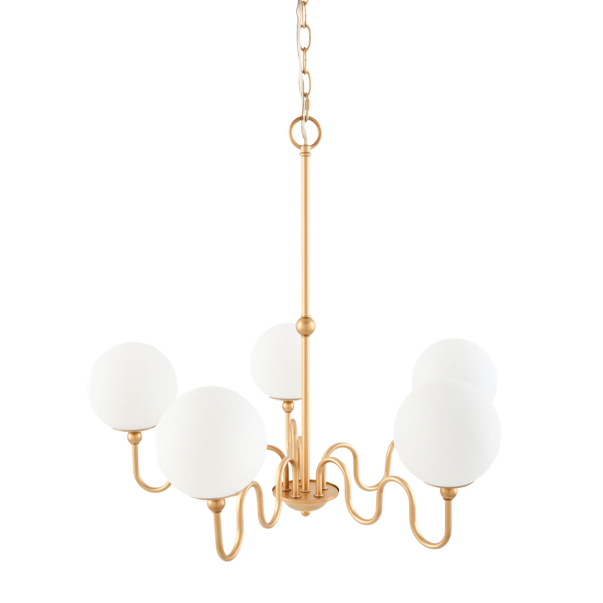 Modern European furniture - Wavy Iron 5-Light Chandelier - www.oroa.com | Oroa.com