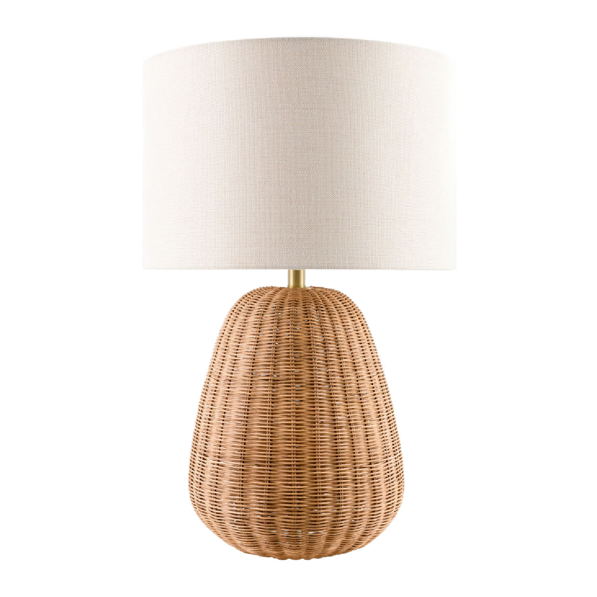 Hand-painted Rattan Linen Table Lamp | Oroa.com