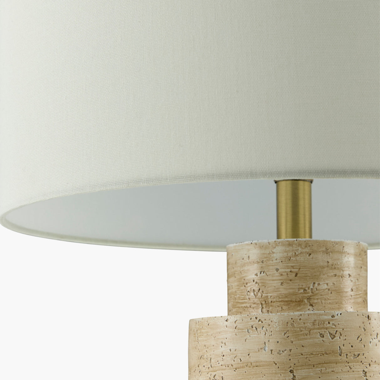 Modern European furniture - Beige Cement Linen Table Lamp - www.oroa.com | Oroa.com