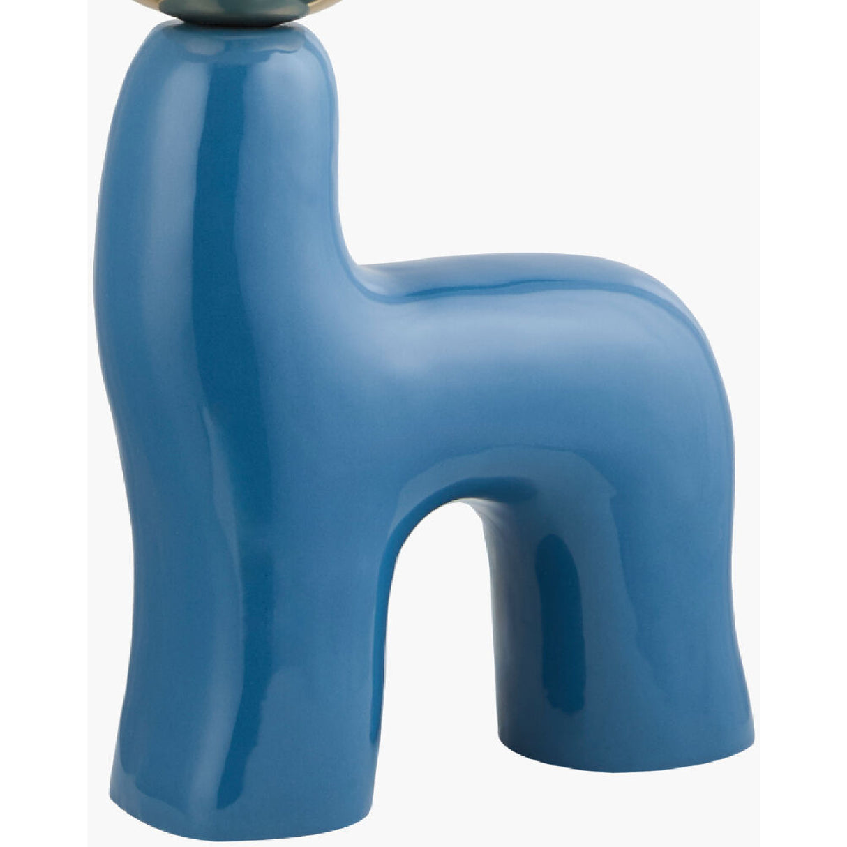 Modern European furniture - White Glass Sculptural Table Lamp - www.oroa.com | Oroa.com
