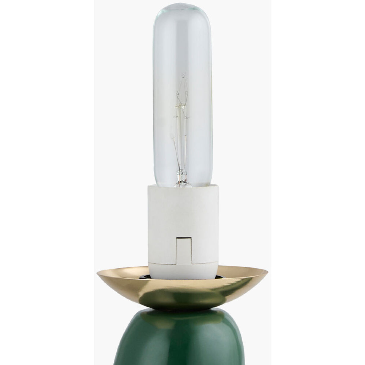 Modern European furniture - White Glass Sculptural Table Lamp - www.oroa.com | Oroa.com