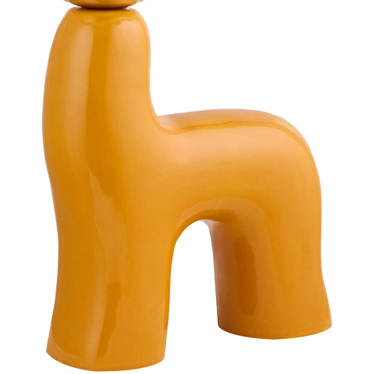 Modern European furniture - White Glass Sculptural Table Lamp - www.oroa.com | Oroa.com