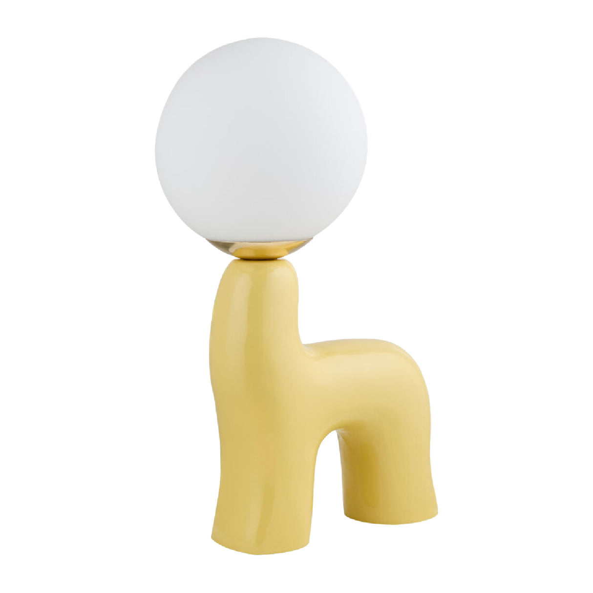 Modern European furniture - White Glass Sculptural Table Lamp - www.oroa.com | Oroa.com