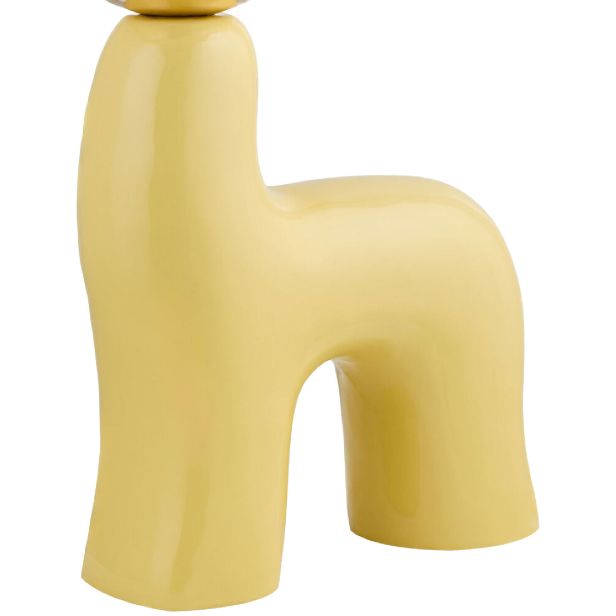 Modern European furniture - White Glass Sculptural Table Lamp - www.oroa.com | Oroa.com