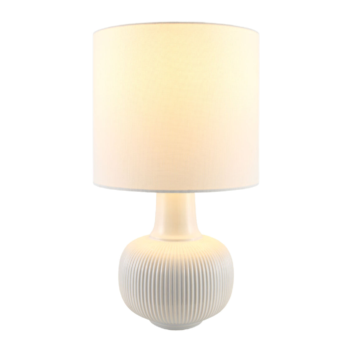 Modern European furniture - Reeded Ceramic Accent Table Lamp - www.oroa.com | Oroa.com