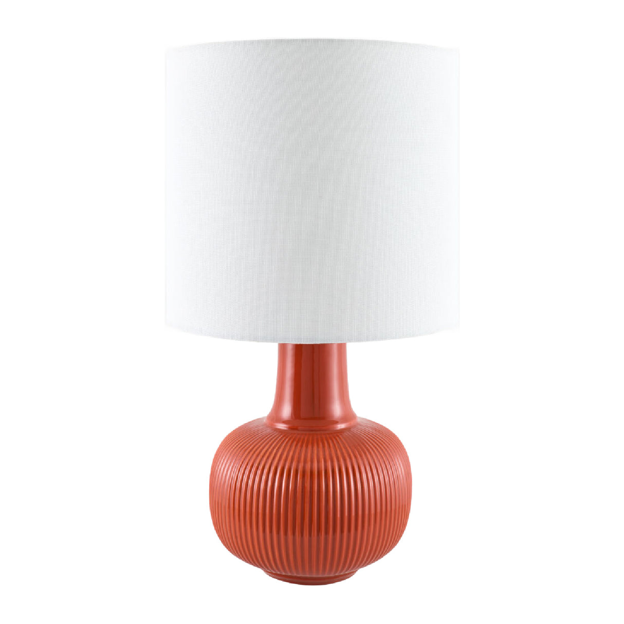 Modern European furniture - Reeded Ceramic Accent Table Lamp - www.oroa.com | Oroa.com