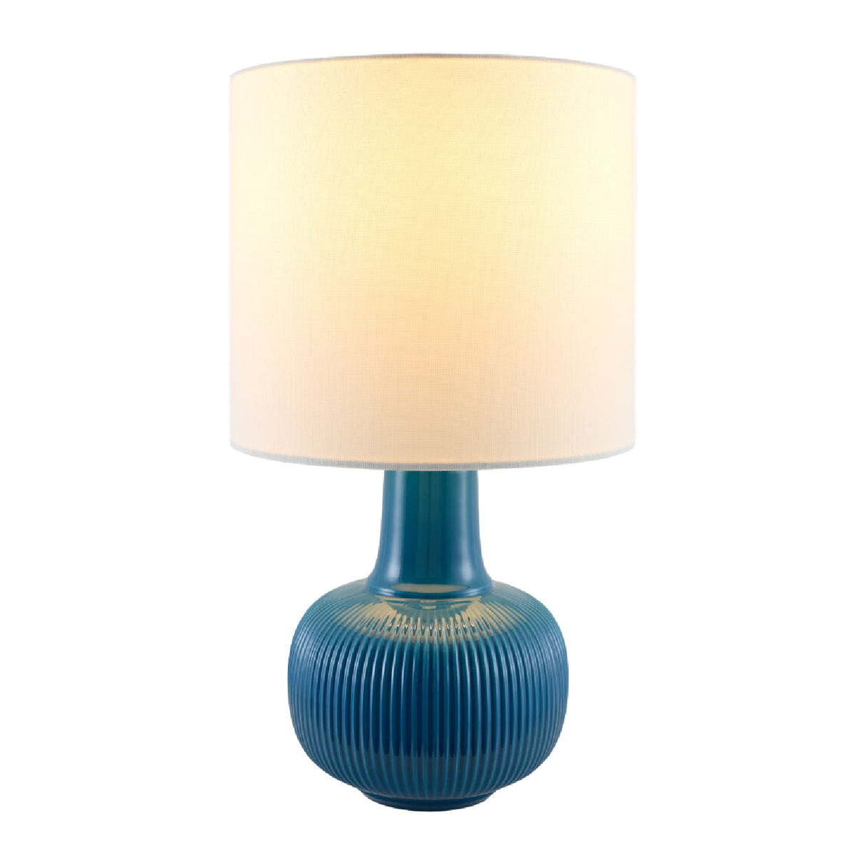 Modern European furniture - Reeded Ceramic Accent Table Lamp - www.oroa.com | Oroa.com