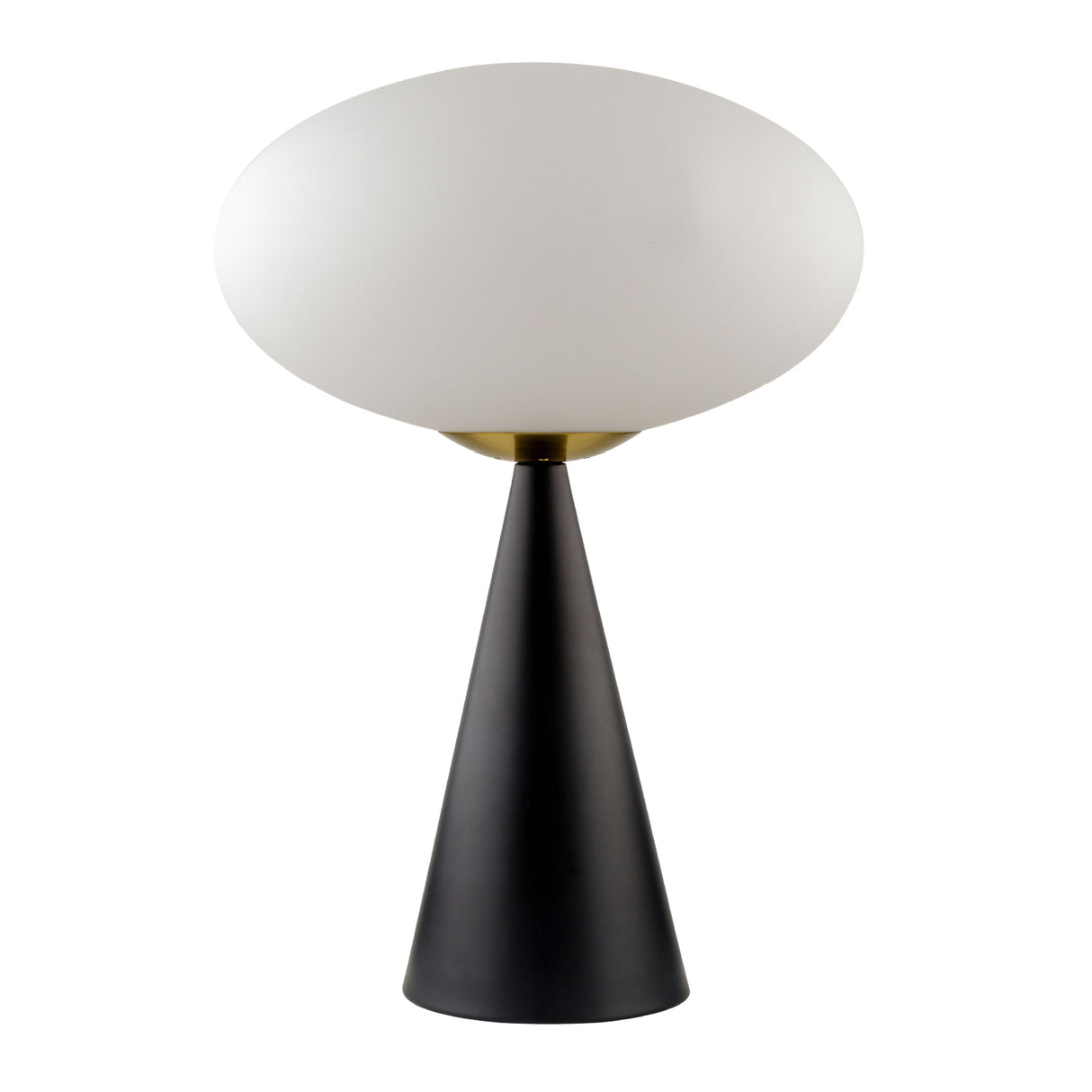 Modern European furniture - Oval White Glass Table Lamp - www.oroa.com | Oroa.com