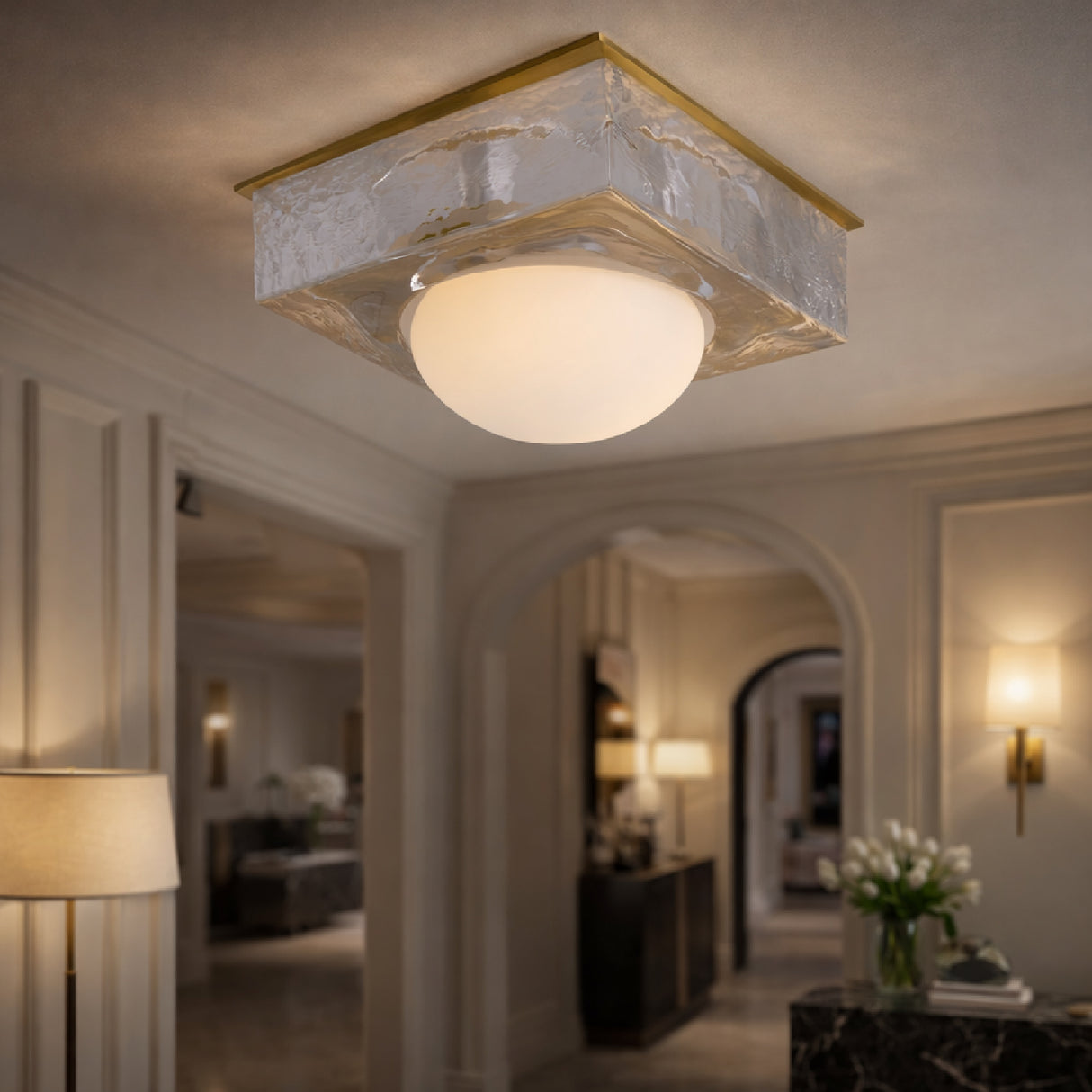 White Glass Wall Lamp | Oroa.com