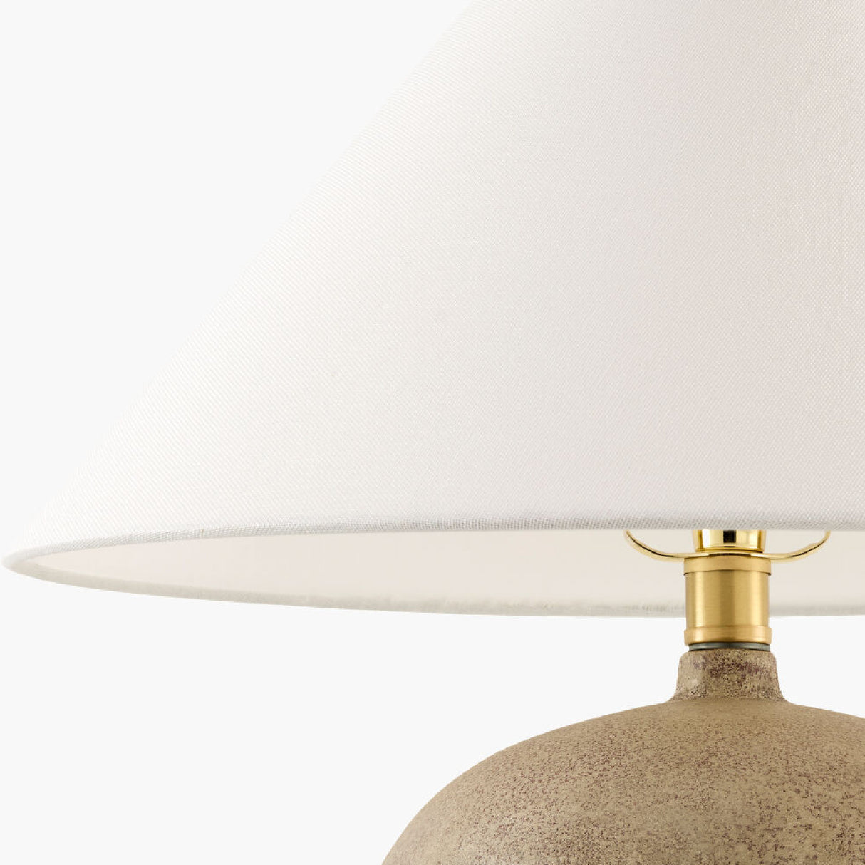 Modern European furniture - White Linen Empire Table Lamp - www.oroa.com | Oroa.com