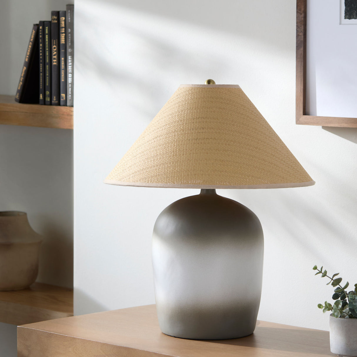 Modern European furniture - Empire Seagrass Accent Table Lamp - www.oroa.com | Oroa.com