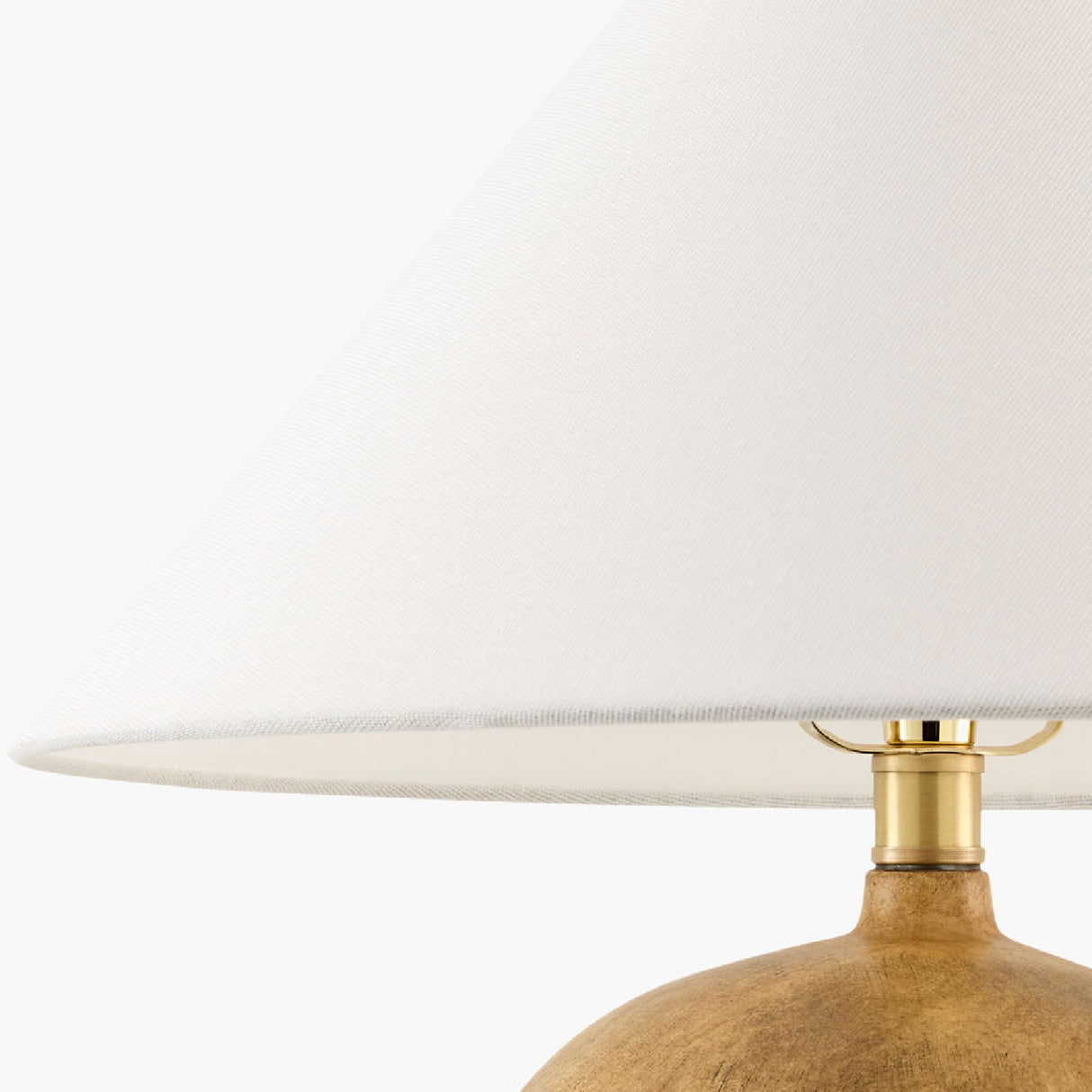 Modern European furniture - White Linen Empire Table Lamp - www.oroa.com | Oroa.com