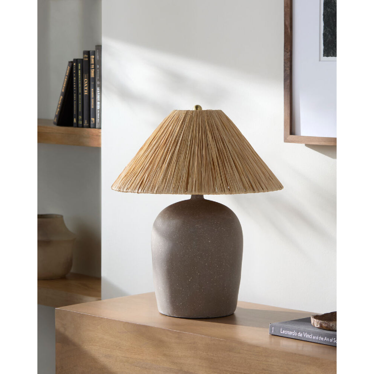 Modern European furniture - Seagrass Fibers Accent Table Lamp - www.oroa.com | Oroa.com