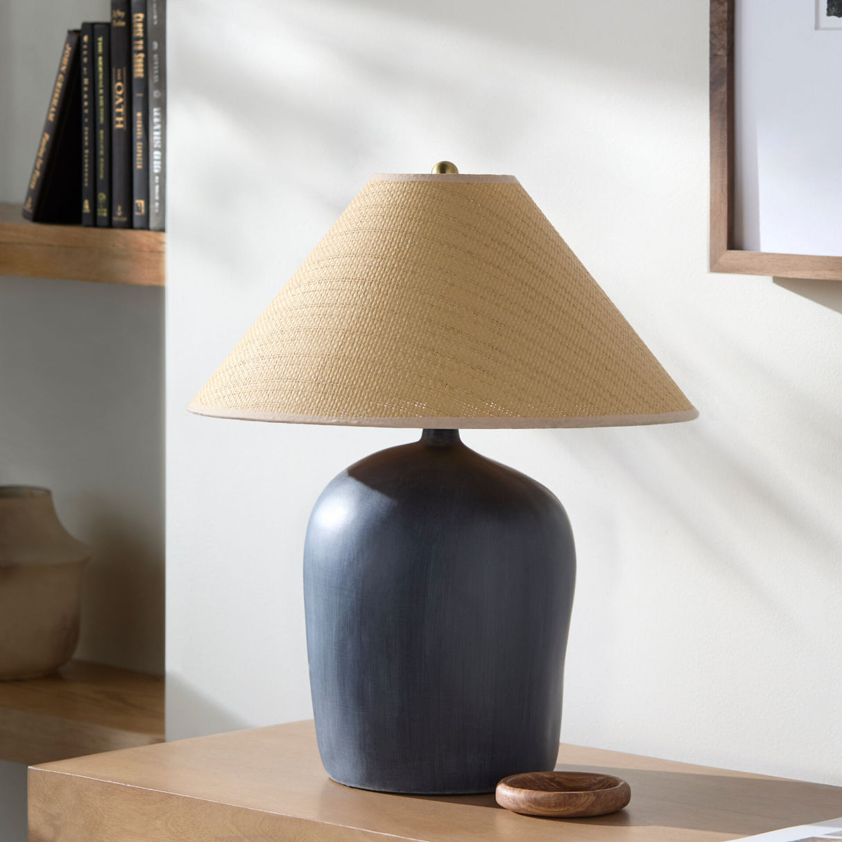 Modern European furniture - Empire Seagrass Accent Table Lamp - www.oroa.com | Oroa.com