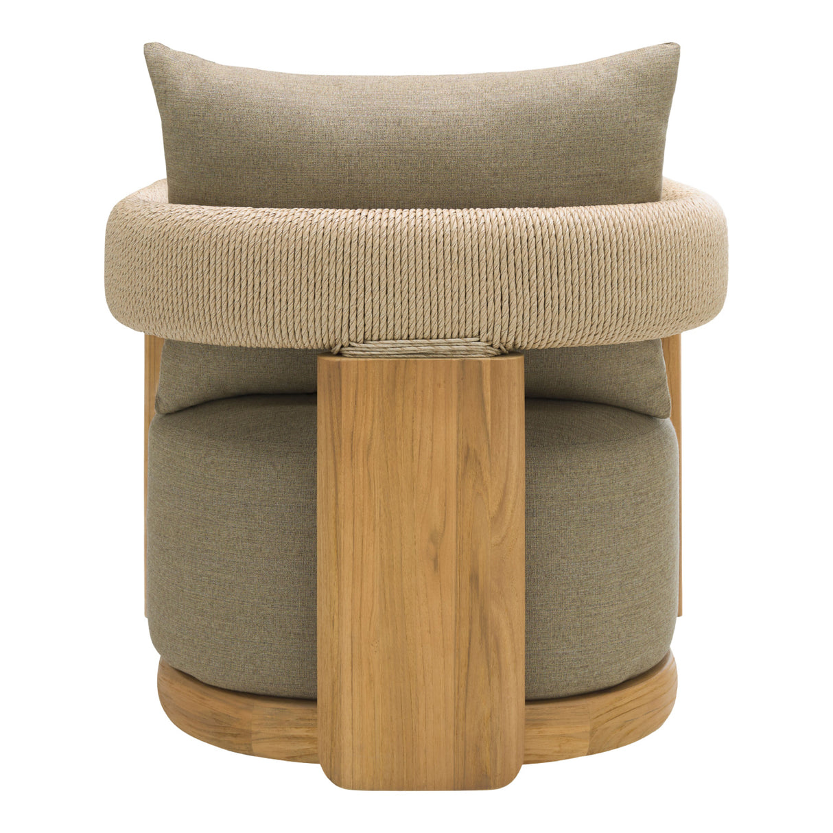 Cushioned Teak Outdoor Swivel Chair | Oroa.com