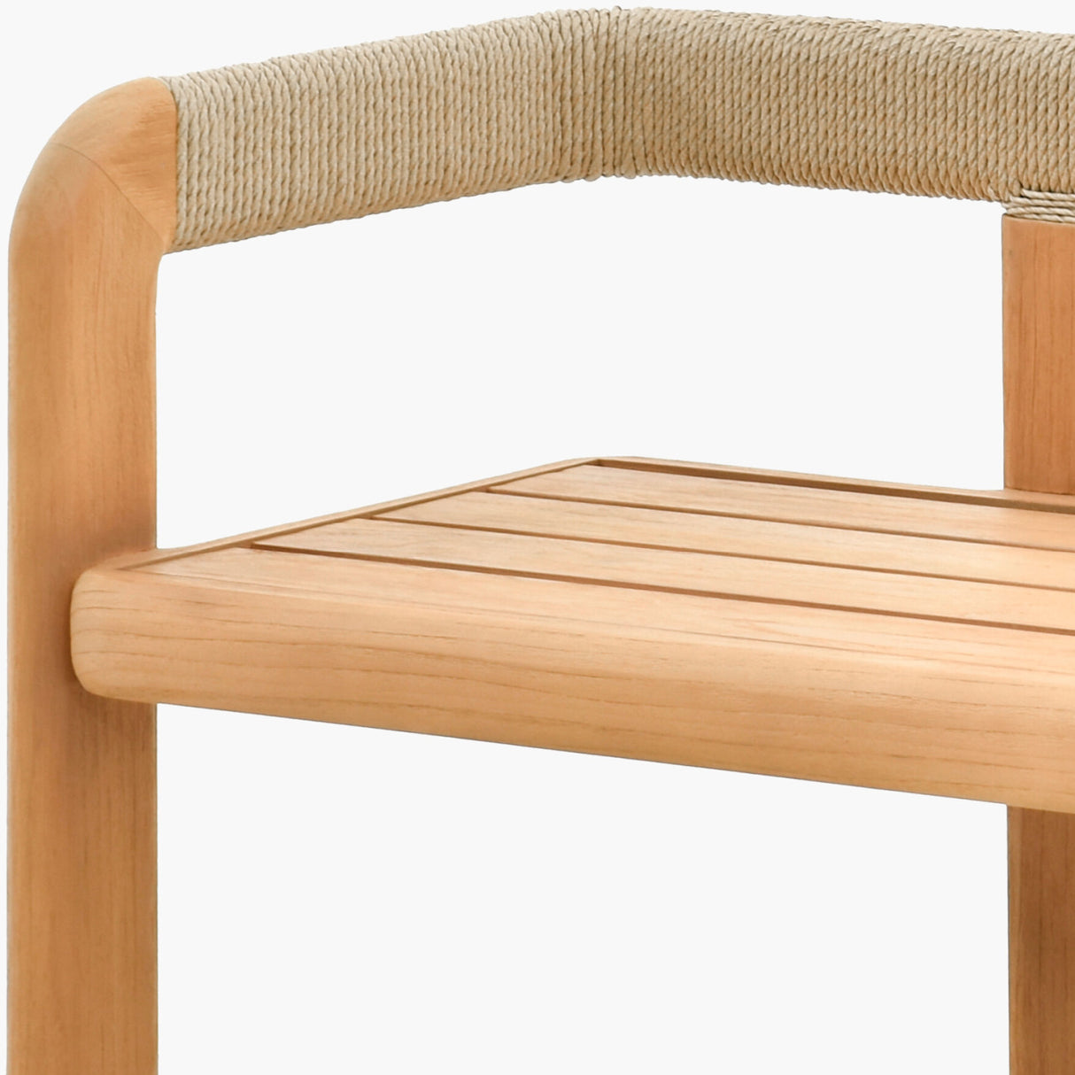 Cushioned Teak Outdoor Bench | Oroa.com