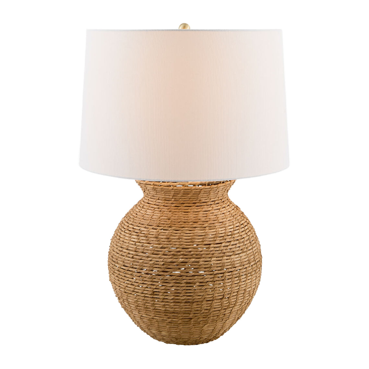 Modern European furniture - White Drum Shade Table Lamp - www.oroa.com | Oroa.com