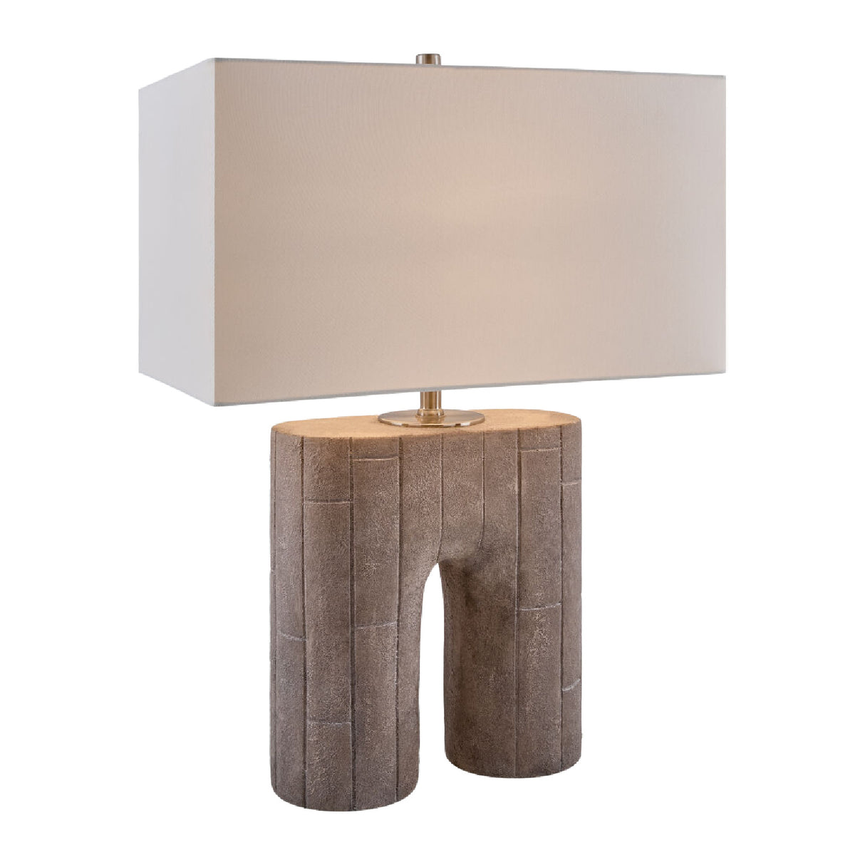 Painted Gray Accent Table Lamp | Oroa.com
