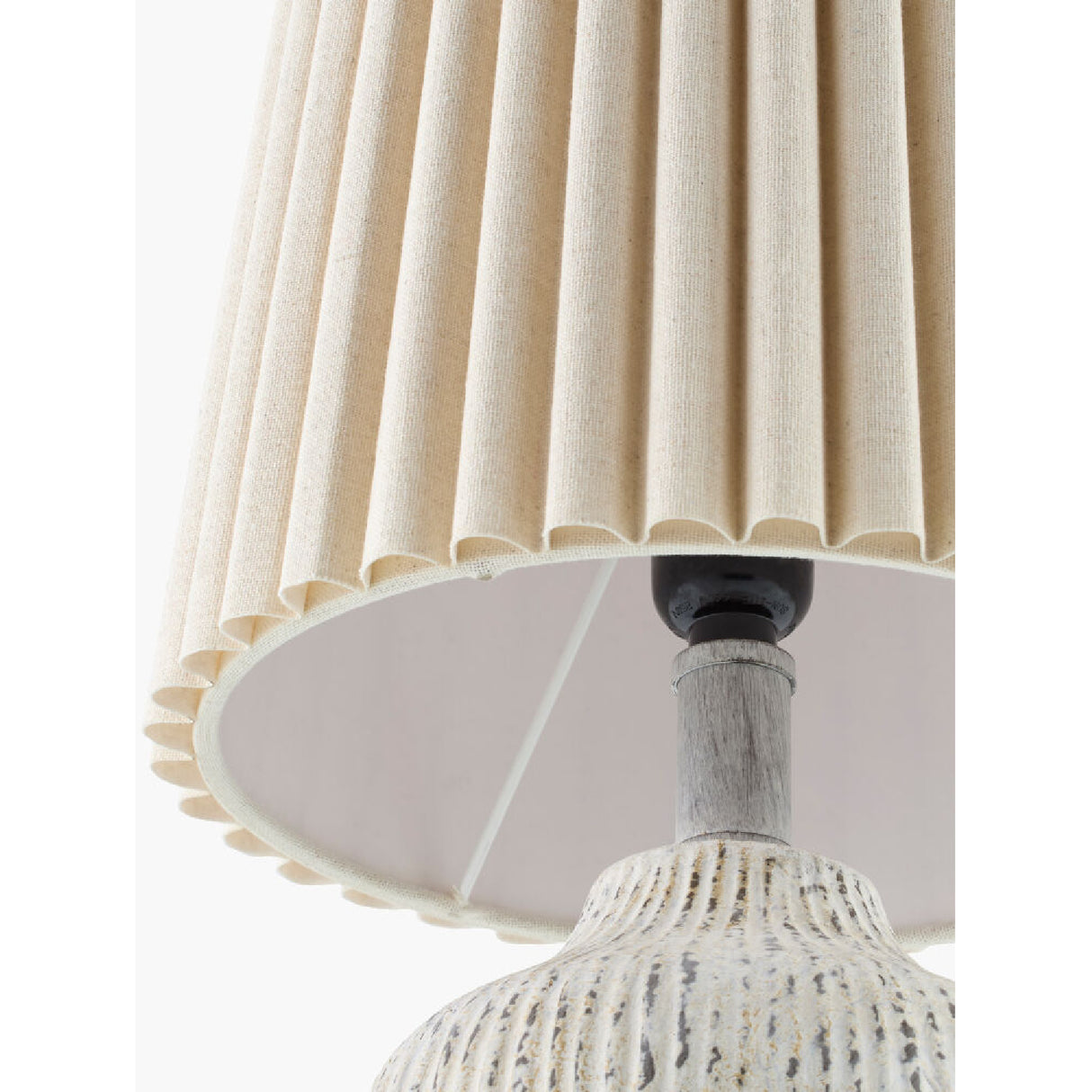 Modern European furniture - Pleated Linen Shade Table Lamps (2) - www.oroa.com | Oroa.com