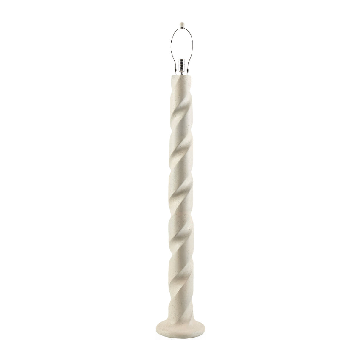Cream Spiral Accent Floor Lamp | Oroa.com
