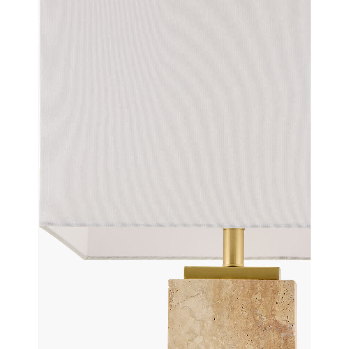 Modern European furniture - Natural Travertine Accent Table Lamp - www.oroa.com | Oroa.com