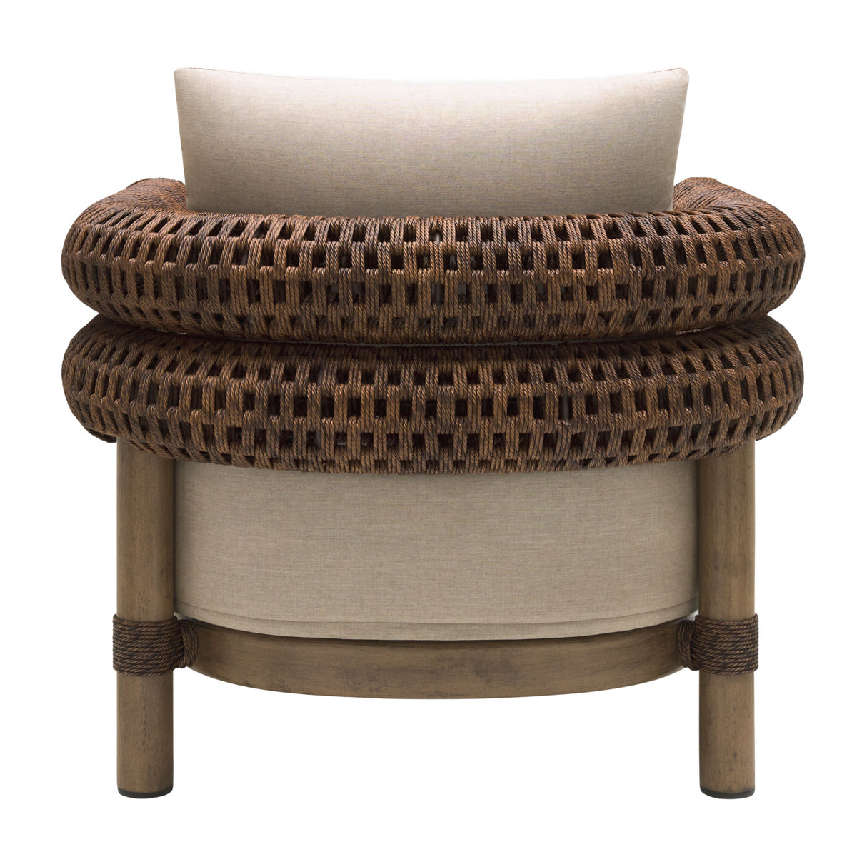 Cushioned Wicker Outdoor Accent Chair | Oroa.com