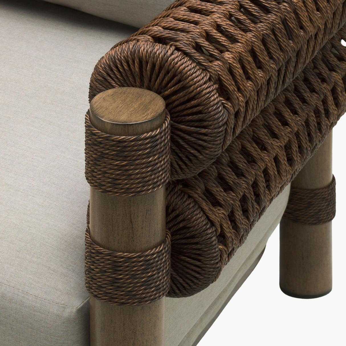Cushioned Wicker Outdoor Accent Chair | Oroa.com
