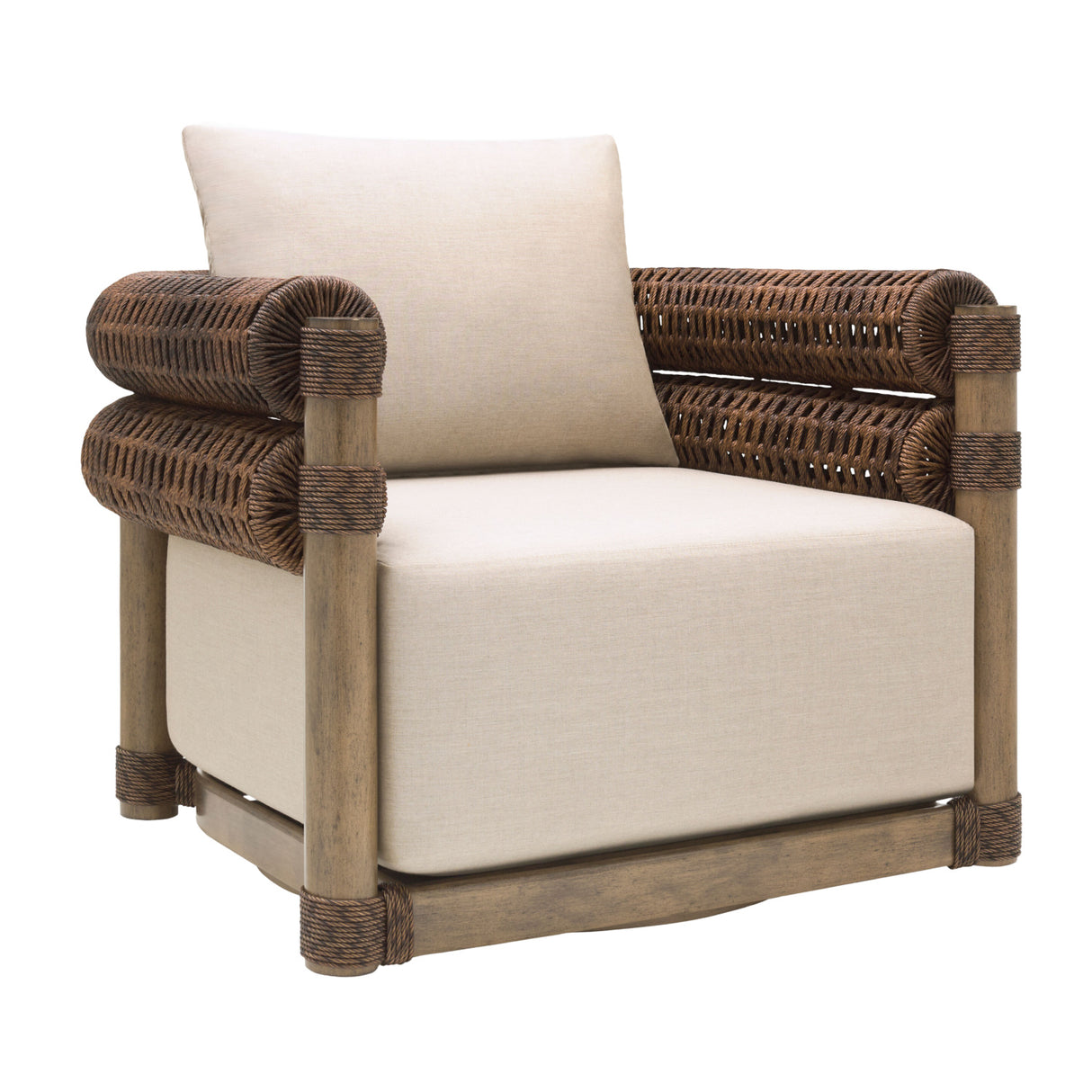 Cushioned Wicker Outdoor Swivel Chair | Oroa.com