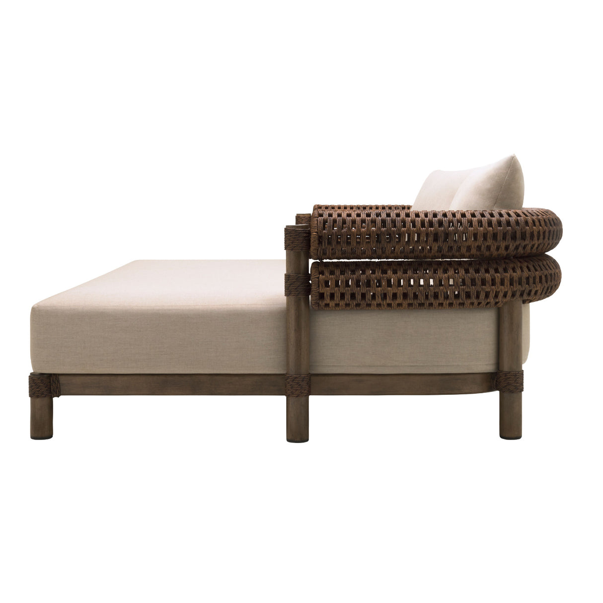 Modern European furniture - Cushioned Wicker Outdoor Daybed - www.oroa.com | Oroa.com