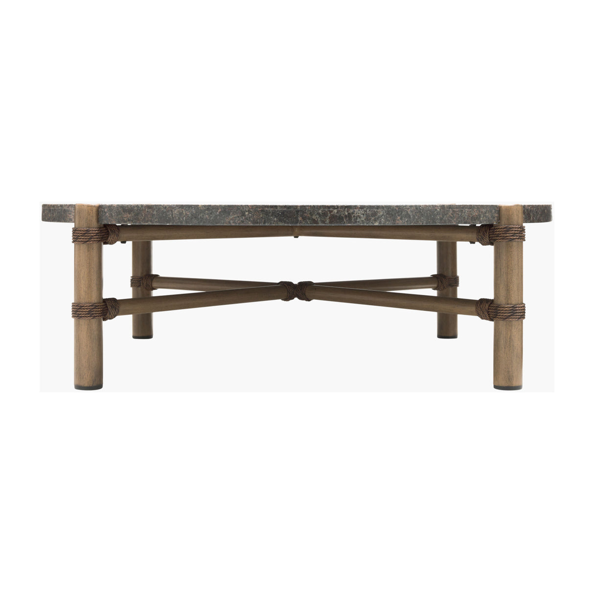 Modern European furniture - Brown Stone Round Outdoor Coffee Table - www.oroa.com | Oroa.com
