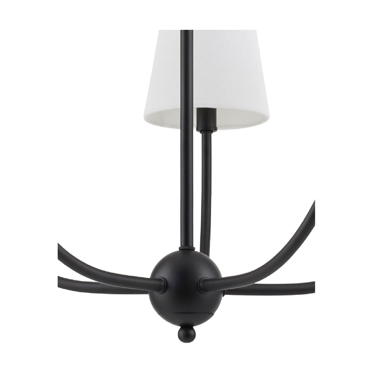 Modern European furniture - White Cotton Shade Chandelier - www.oroa.com | Oroa.com