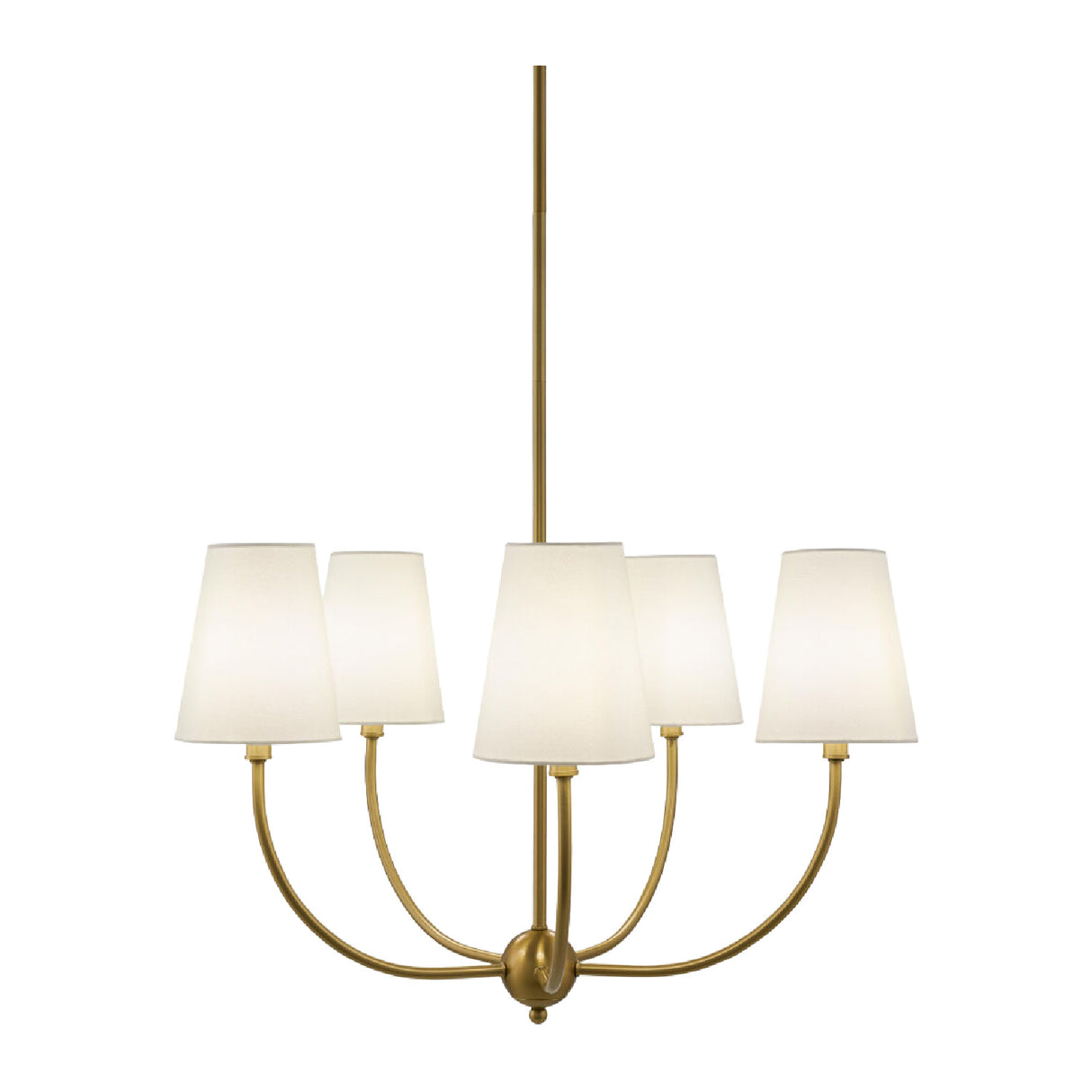 Modern European furniture - White Cotton Shade Chandelier - www.oroa.com | Oroa.com
