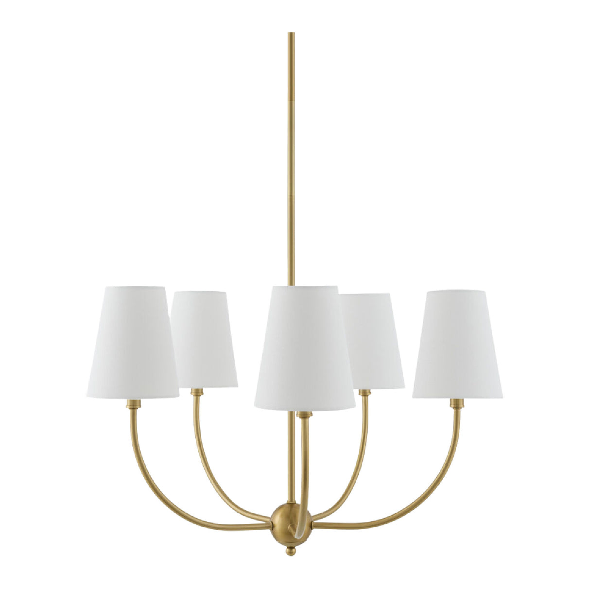 Modern European furniture - White Cotton Shade Chandelier - www.oroa.com | Oroa.com