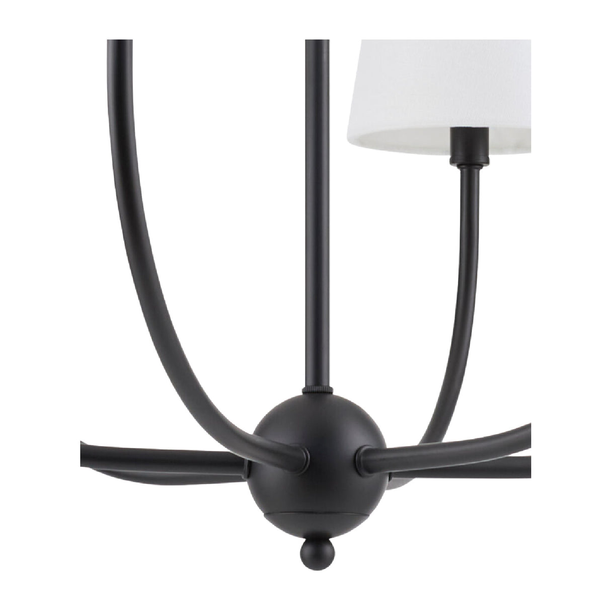 Modern European furniture - White Cotton Shade Chandelier - www.oroa.com | Oroa.com